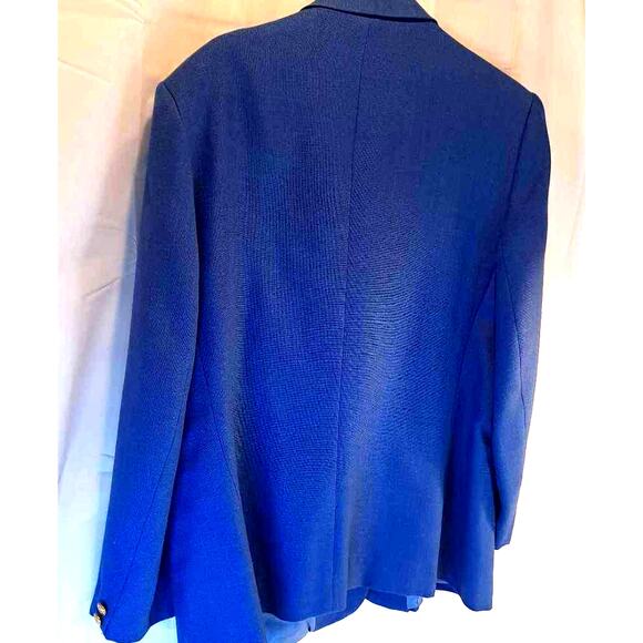 Stephen Douglas Ltd Women's Blazer Jacket Blue Solid Pockets USA 36 - Picture 3 of 6